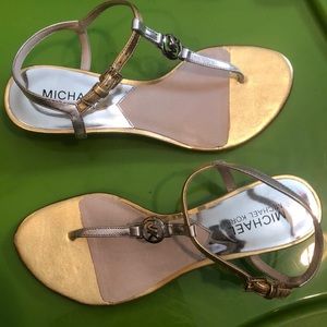 Gold and silver MichAel Kors sandal
